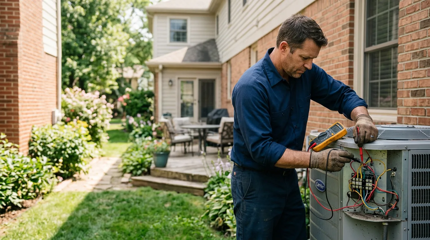 HVAC technician working near Granville Summit, PA